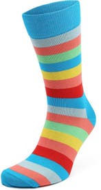 Happy Socks Sokken Stripe maat 41-46 Heren, Kleding | Heren, Sokken en Kousen, Verzenden, Nieuw, Blauw, Happy Socks