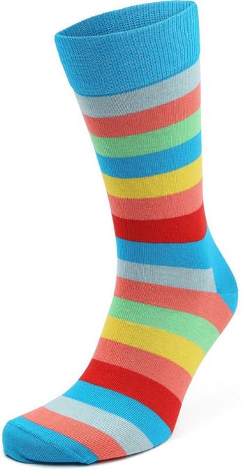 Happy Socks Sokken Stripe maat 41-46 Heren, Vêtements | Hommes, Chaussettes & Bas, Verzenden