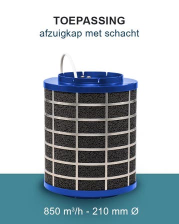 PuriVent SILO plasmafilter voor afzuigkap (schacht 240mm+), Verzenden