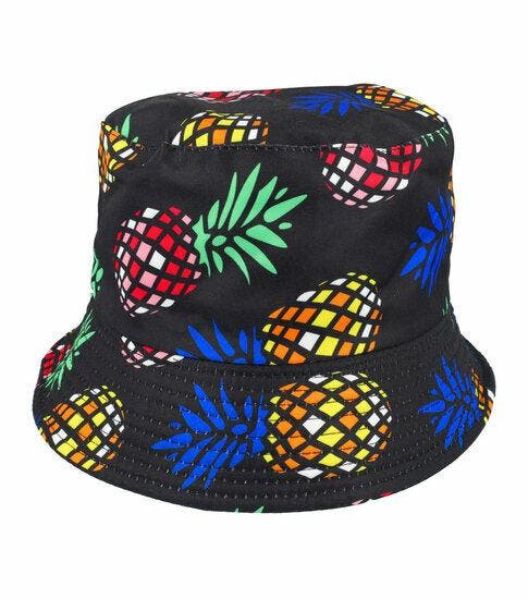 Bucket Hat Hoedje – Ananas Print - Omkeerbaar – One Size –, Kleding | Dames, Hoeden en Petten