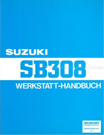 1991 SUZUKI SB308 (ALTO) WERKPLAATSHANDBOEK DUITS