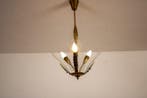 Plafondlamp - Corolla - Messing, Glas - petalen