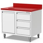 Snijwerkbank | 700 LINE | RVS/Polyethyleen | Kanteldeur +, Verzenden, Nieuw in verpakking