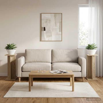 vidaXL Plantenstand 2 st Sonoma Eiken 25 x 25,5 x 60,5 cm, Verzenden, Nieuw