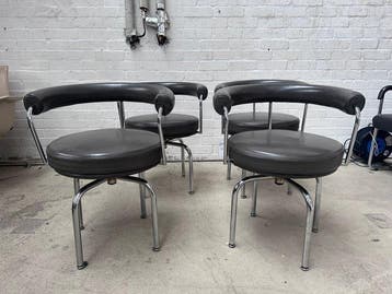 Cassina - Charlotte Perriand - Chaise (4) - LC7 - Cuir,