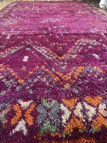 Vloerkleed - 370 cm - 200 cm - Marokkaans vintage tapijt, Maison & Meubles, Ameublement | Tapis & Moquettes