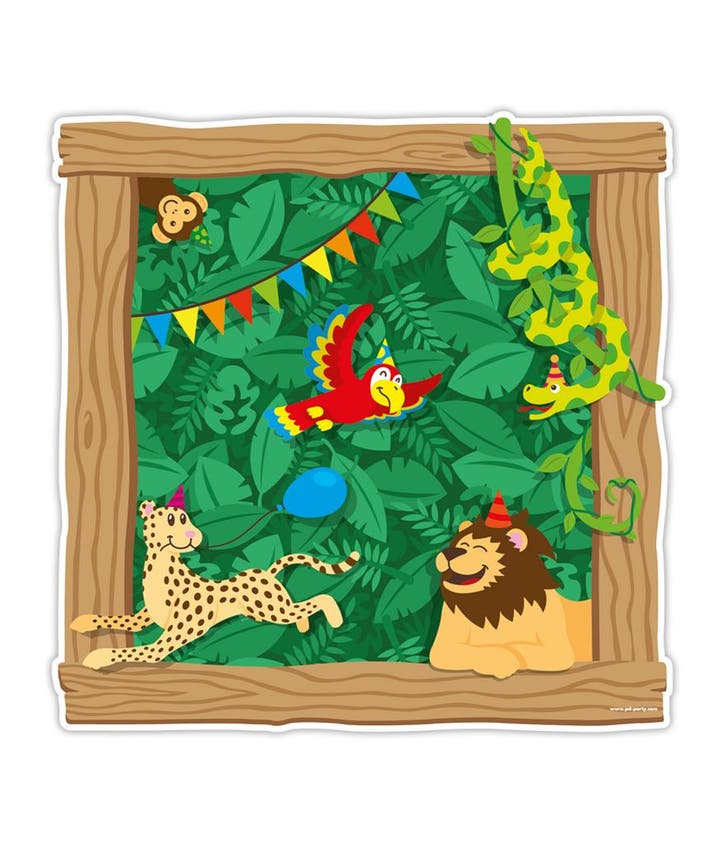 Jungle Deurbord 50cm, Hobby & Loisirs créatifs, Articles de fête, Envoi