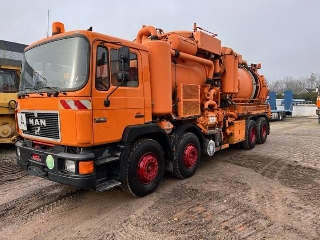 Veiling: Zuigwagen Vrachtwagen MAN 35.402 8x4 Diesel 1995, Autos, Camions, Enlèvement