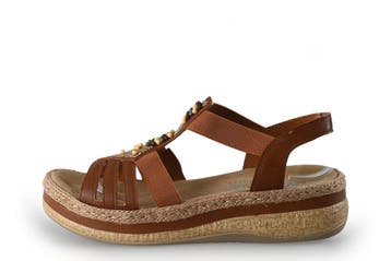 Rieker Sandalen in maat 40 Bruin, Bruin, Verzenden, Sandalen of Muiltjes, Zo goed als nieuw