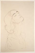 Gustav Klimt (1862-1918), after - Mädchenkopf mit