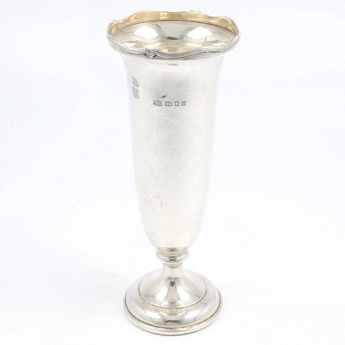 Hicklenton (H.G.) & Philips (S.A.) - Vase - Argent 925, Antiquités & Art, Antiquités | Argent & Or