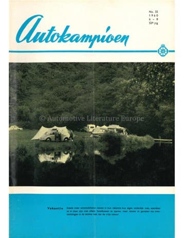 1960 AUTOKAMPIOEN MAGAZINE 32 NEDERLANDS, Ophalen of Verzenden, Nieuw
