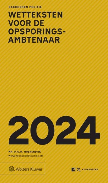 Zakboek Wetteksten voor de opsporingsambtenaar / 2024, Verzenden, Zo goed als nieuw