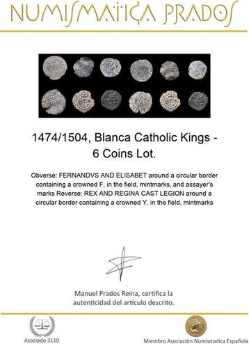 . Koningrijk Castilië Catholic Kings. Blanca 1474/1504, 6