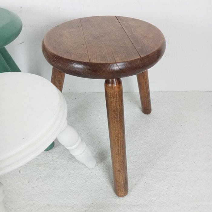 Kruk - Melkkruk - Eik, Beuken - Drie Melkkrukjes, Antiquités & Art, Art | Objets design