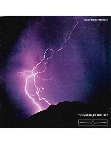 1977 FORD THUNDERBIRD BROCHURE ENGELS (USA)