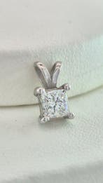 Hanger - 14 karaat Witgoud - 0.58ct. tw. Diamant
