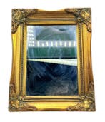 Spiegel - Hout, Composiet - Mallen en reliëf, Antiek en Kunst