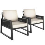 tectake Aluminium tuinloungeset Captive in rope-design - Set, Tuin en Terras, Verzenden, Nieuw