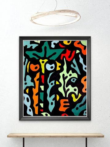 Nuno Barbedo (1983) - Step into nature (XL Size Painting), Antiek en Kunst