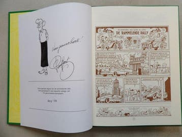 Suske en Wiske - De Rammelende Rally + tekening Paul Geerts, Nieuw