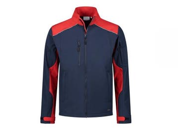 Veiling - Santino softshelljas maat XL Tour blauw/rood, Tuin en Terras, Werkkleding, Nieuw
