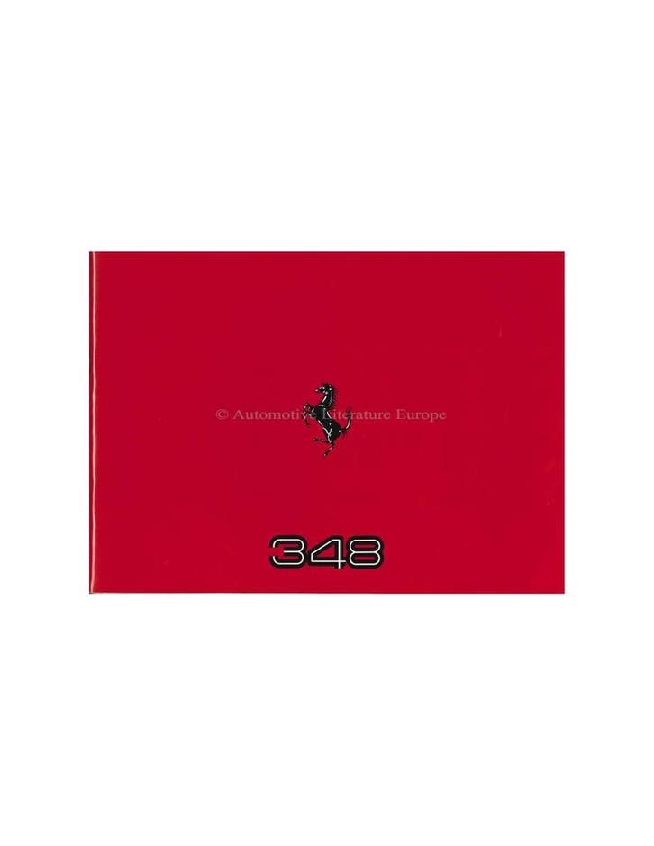 1989 FERRARI 348 GTB PERSMAP ITALIAANS 572/89, Livres, Autos | Brochures & Magazines