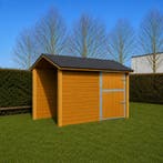 Extension ecuri en bois pour cheveaux 3x3m avec 1 x 2-piece