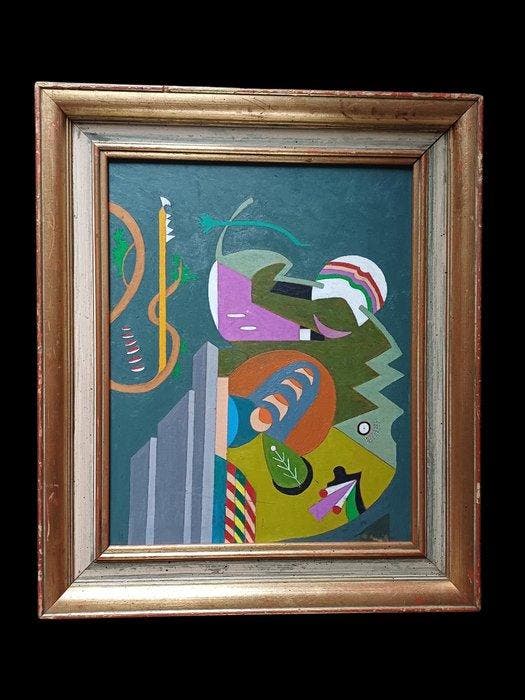Movimento futurista (XX) - Composizione futurista, Antiek en Kunst, Kunst | Schilderijen | Klassiek