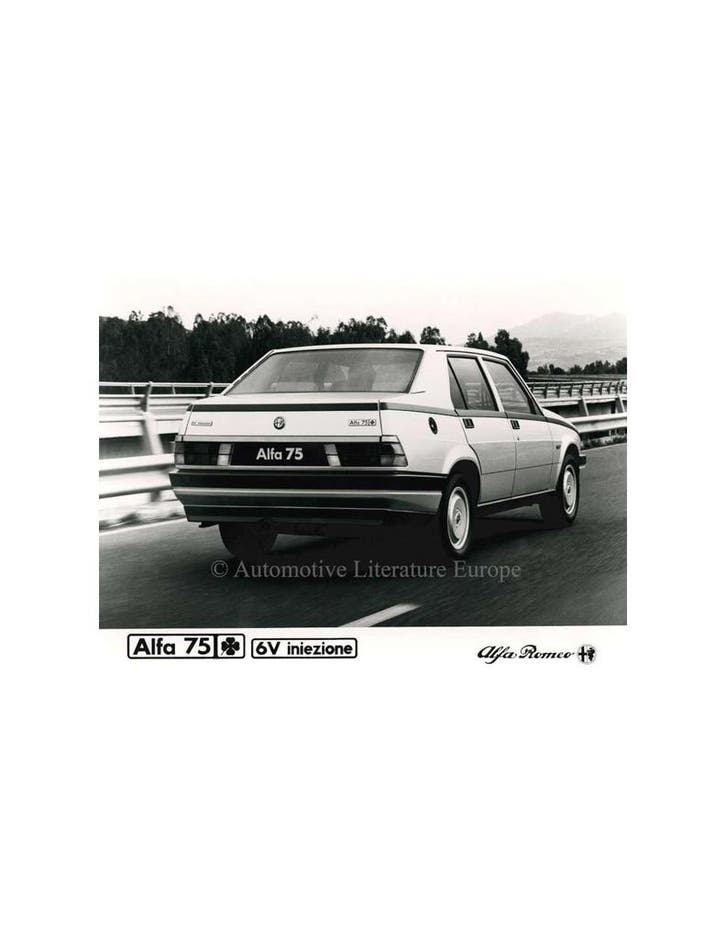 1987 ALFA ROMEO 75 QV V6 INIEZIONE PERSFOTO, Livres, Autos | Brochures & Magazines