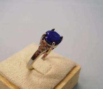 Zonder minimumprijs - Ring Zilver - 3.10ct. tw. Lapis lazuli