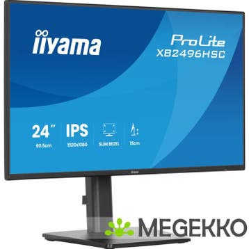 Iiyama ProLite XB2496HSC-B1 24  Full HD 144Hz IPS USB-C, Verzenden, Nieuw
