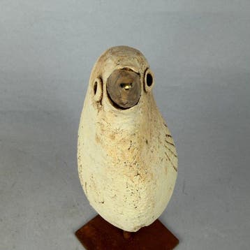 Ewa Budzowska - NO RESERVE- BIRD- (decorated 24 carat gold)