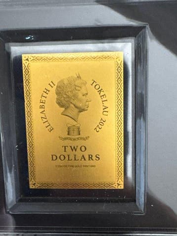 Tokelau. 2 Dollars ND Sitzung Bull - Indian Chiefs, 1/200 Oz