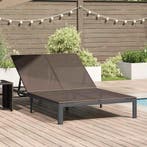 vidaXL Ligstoel Bruin 206 x 115 x 75 cm poly rattan, Verzenden