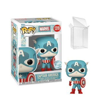 Funko Pop!  Retro Reimagined - Captain America, Verzenden