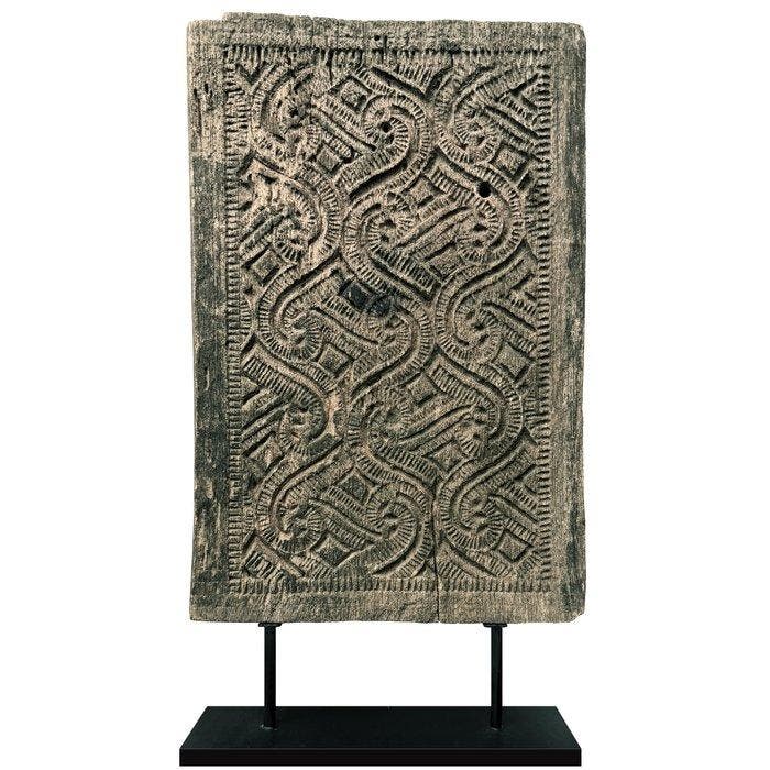 Erodeerde deel van het wandpaneel van een Balinees tempel -, Antiquités & Art, Art | Art non-occidental