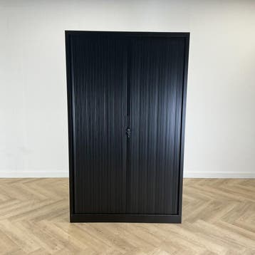 roldeurkast vv 4 legborden en sleutel (hxbxd) 198x120x43 cm,, Gebruikt