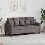 vidaXL Tweezitsbank / zetel 140 cm stof taupe, Verzenden, Nieuw