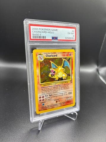 Pokémon - 1 Graded card - Dracaufeu #4 Base Set 2 Foil - PSA, Hobby en Vrije tijd, Verzamelkaartspellen | Pokémon, Nieuw