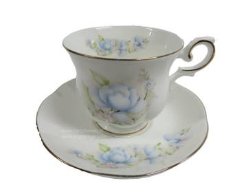 Kop en schotel Royal Canterburry Blue Satsuma -set van 3, Verzenden
