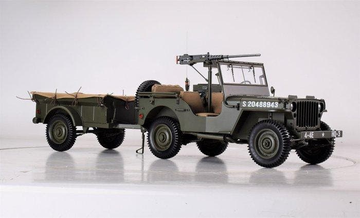 PremiumX - Models 1:8 - Model militair voertuig - Jeep, Kinderen en Baby's, Speelgoed | Overig