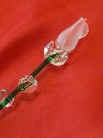 Swarovski - Figurine - Rosa in cristallo verde - Cristal,