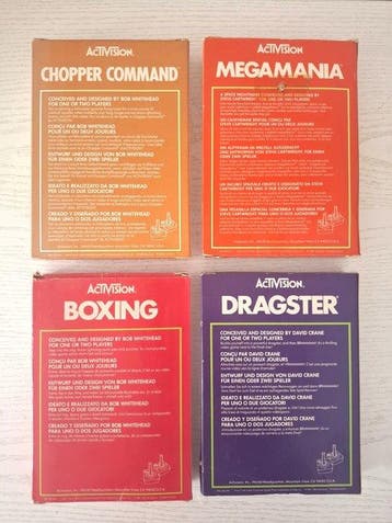 Activision - 2600 VCS - Chopper Command, Megamania, Boxing,