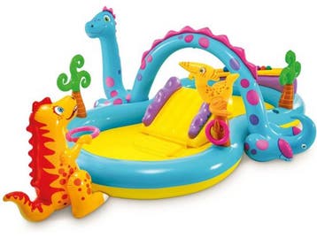Intex Dinoland - Opblaaszwembad - 302 x 229 x 112 cm - 6 Fun, Verzenden, Nieuw