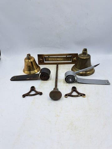 Antique Sonnette de porte - 1920-1930 - Sonnette avec boîte, Antiquités & Art