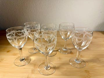 Verre à vin (6) - Cristal - Saint Louis Crystal