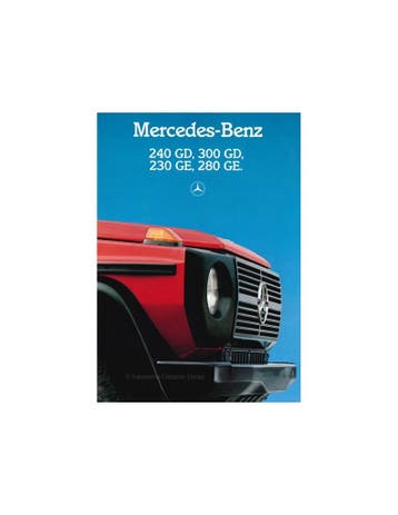 1985 MERCEDES BENZ G KLASSE BROCHURE NEDERLANDS