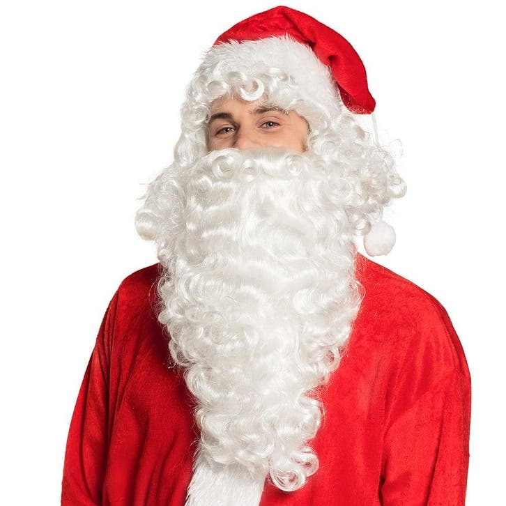Kerstman Baard En Pruik Wit, Hobby & Loisirs créatifs, Articles de fête, Envoi
