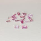 16 pcs Roze Saffier - 2.14 ct - Antwerp Laboratory for, Nieuw